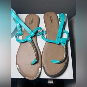 Mossimo Teal Sandals_Womens Sz 11_ Never Worn!